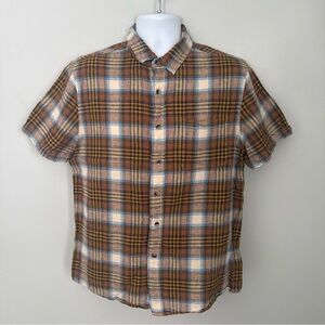 Pendleton Men's Dawson Plaid Short Sleeve Button-Front Shirt - Large